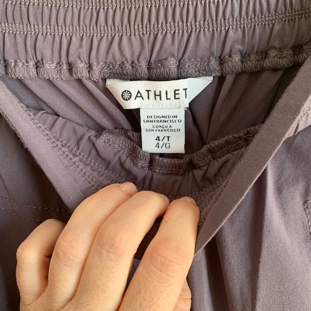 Athleta Athletic Pants Bottoms Pull Ups Purple Women Size 4T Lightweight - Picture 3 of 4